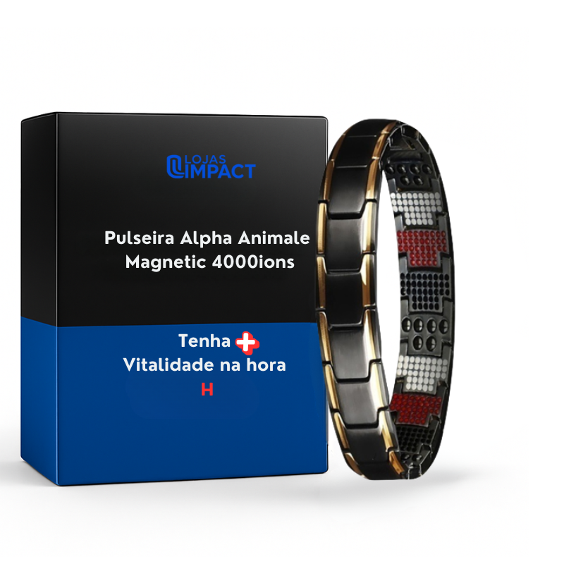 Pulseira Magnetoterapia  Alpha Animale Magnetic 4000ions