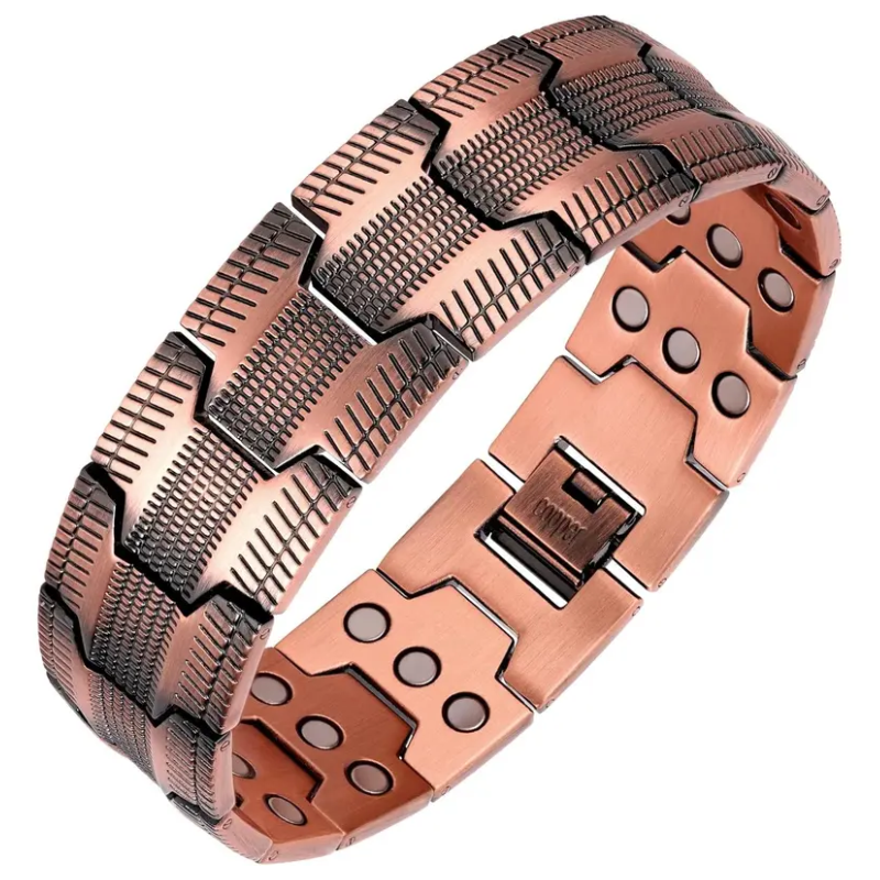 Pulseira Magnética Vitalis™- Cobre Vintage 3X Força alivia as dores