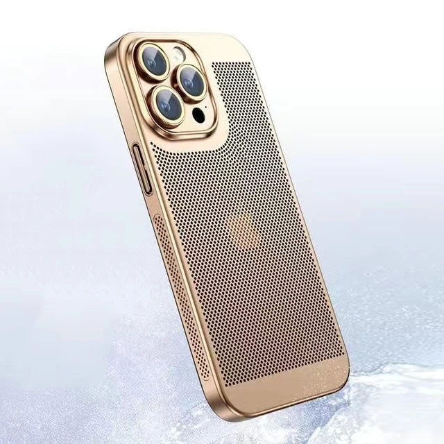 Case Ultra Glass Slim Para iPhone – Dissipação de Calor + Galvanoplastia Premium