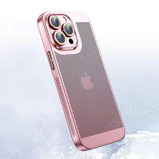 Case Ultra Glass Slim Para iPhone – Dissipação de Calor + Galvanoplastia Premium